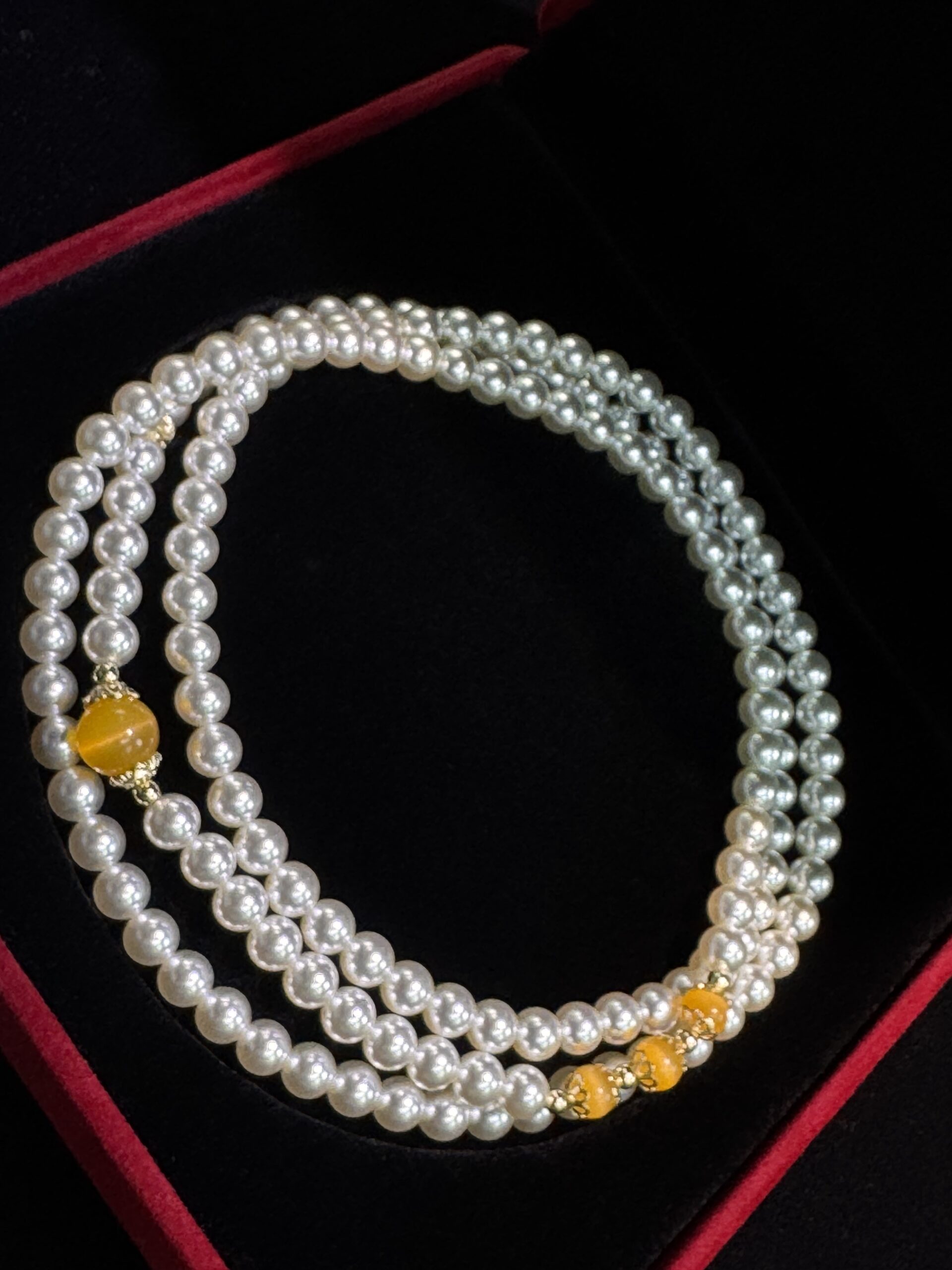 Austrian Pearl × Citrine Energy Set - Image 5